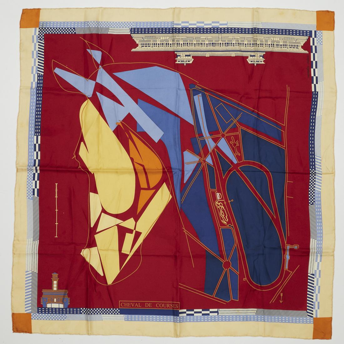 Hermes "Cheval de Courses" 90 cm silk scarf (1 of 4)