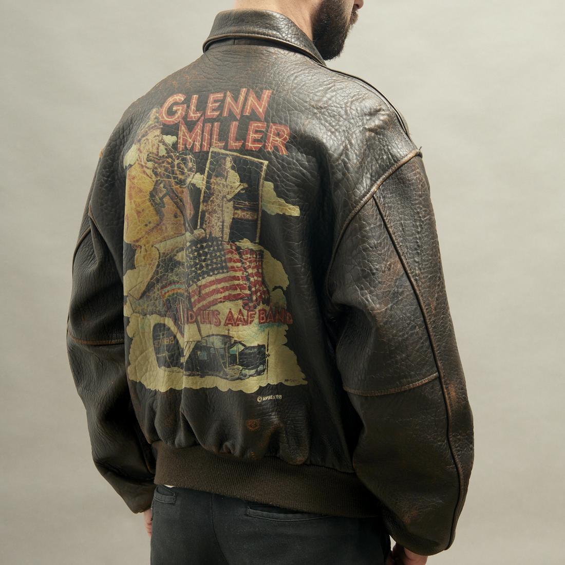 Glenn Miller A2 Men's Flight Leather Jacket