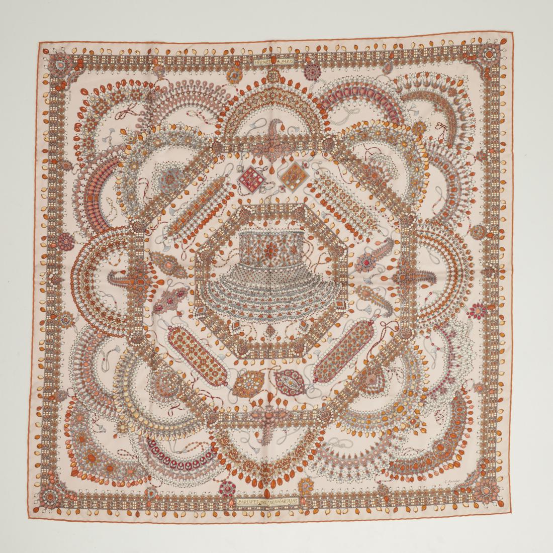 Hermes "Parures des Maharajas" 90 cm silk scarf (1 of 6)