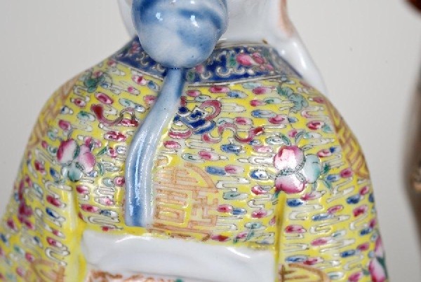 Antique Chinese porcelain figure of an immortal o - 4