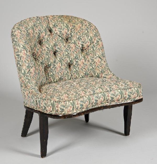 Janus side chair by Edward Wormley for Dunbar: Janus side chair by Edward Wormley for Dunbar, 20th c., 30"h x 27"w