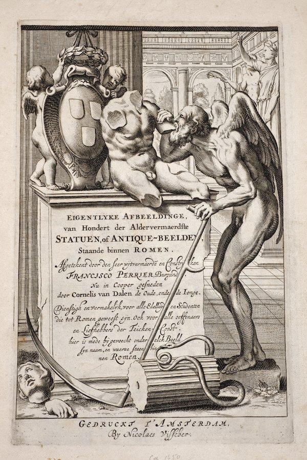 Perrier, F., Eigentlyke Afbeeldinge van hondert a: Perrier, F., Eigentlyke Afbeeldinge van hondert aldervermaerdste statuten....Ê, Amsterdam, ND, folio, 1700, by Nicholas Vischer- 100 Plates by Dalen and engraved title