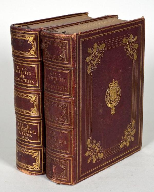 Kay, John, A Series of Original Portraits and Car: Kay, John, A Series of Original Portraits and Caricature Etchings, Edinburgh, 1837-38, 2 vols., 4to., full morocco
