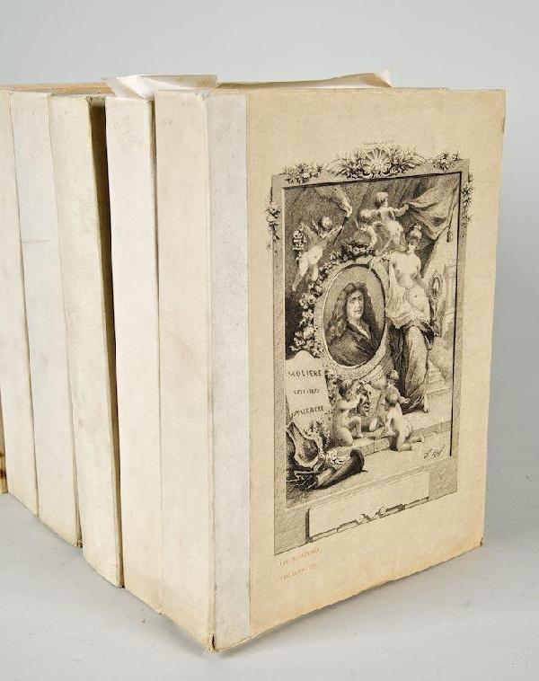 Moliere, Works: Moliere, Works, Phil., (1896), qto., 11 vols., 1 of 50 deluxe copies on Japan