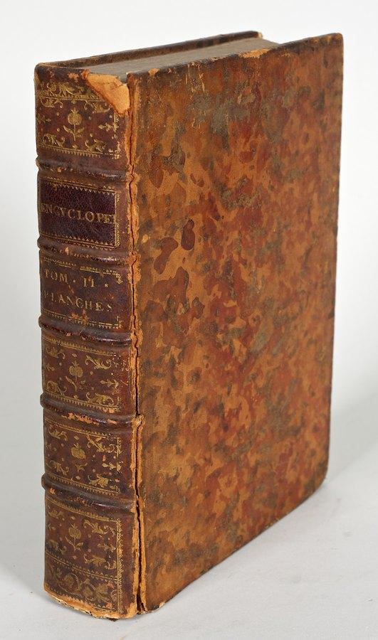 (Diderot) Recueil Des Planches Pour La Nouvelle E: (Diderot) Recueil Des Planches Pour La Nouvelle Edition, Geneva, 1779, vol II, qto, vol. II with 197 plates of anatomy, architecture, chemistry, surgery, etc.