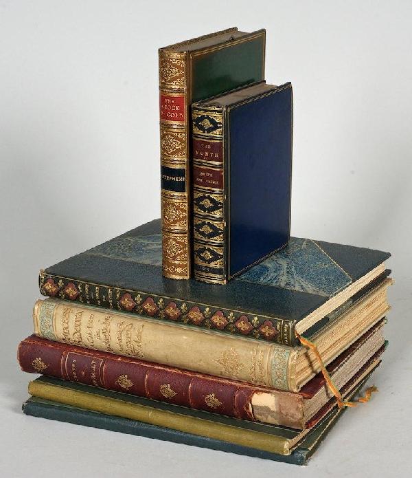 ChildrenÕs and illustrated, 7 vols.: ChildrenÕs and illustrated, 7 vols., Crane, Walter, A Flower Wedding, London, 1905, Flowers from Shakespeare's Garden, London, 1909, Perrault, Contes, Paris, nd, (board detached), Housman, Princess B