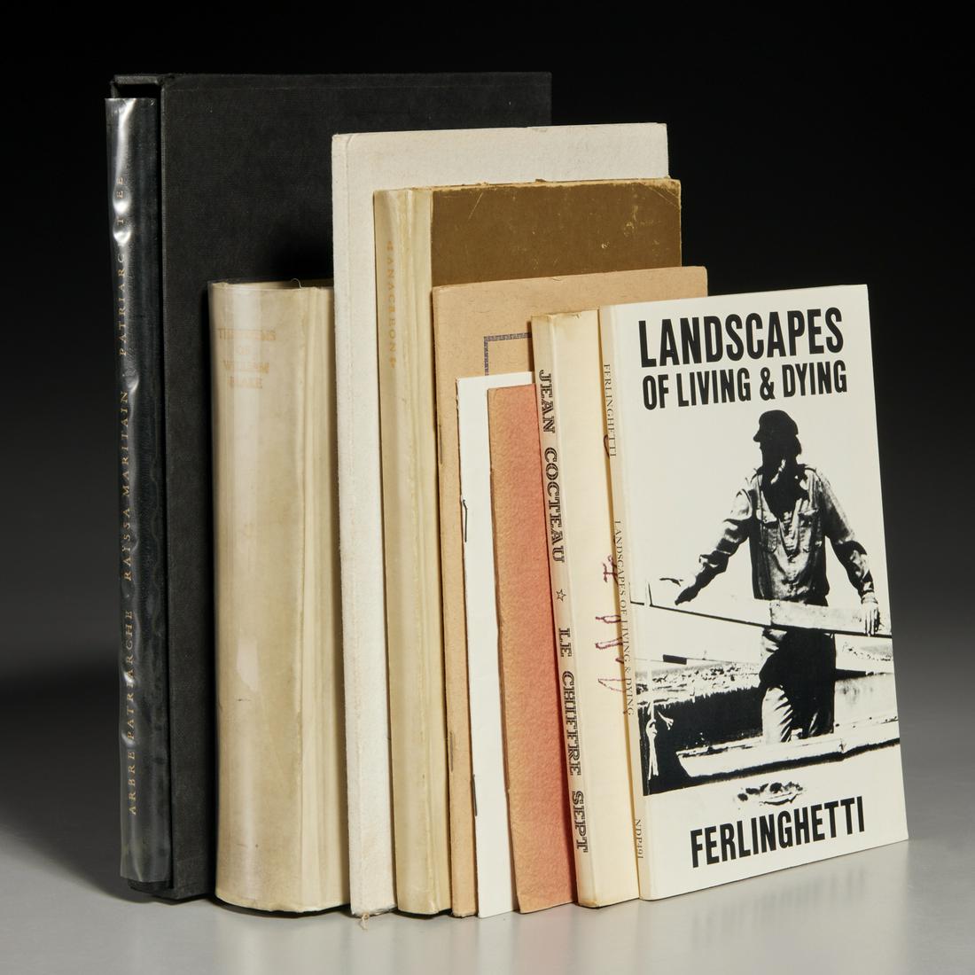 Fine & Small Press, (8) vols. poetry, some signed (1 of 10)