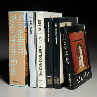 (7) Vols. Modern & Contemporary Art: (7) Vols. Modern & Contemporary Art, Includes: 1) Ernst Ludwig Kirchner. Prestel//Neue Galerie, 2020; 2) Abe Ajay. University of Washington Press, 1990, signed by Ajay on the endpaper; 3) Philip Gusto