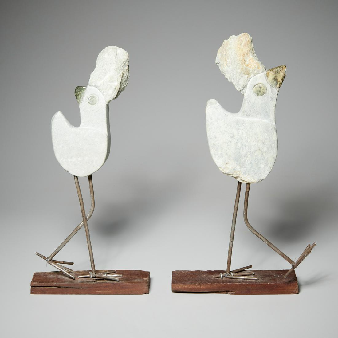 Peter Chidzonga (style), pair bird sculptures (1 of 5)