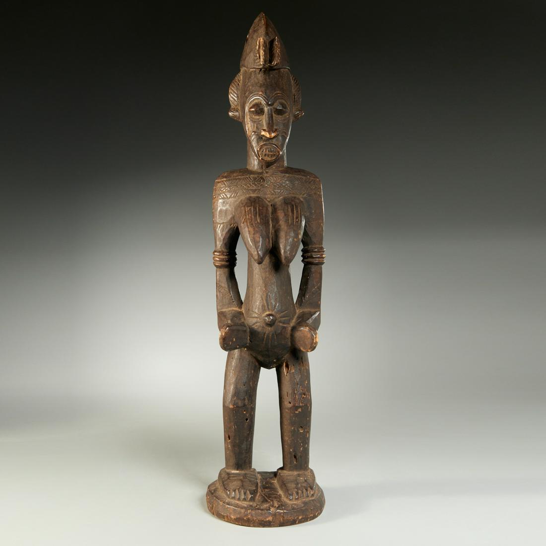 Senufo Peoples, large female figure, ex-museum (1 of 6)