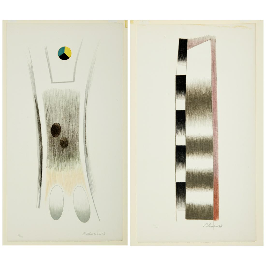 Pavel Mansurov, (2) lithographs (1 of 10)