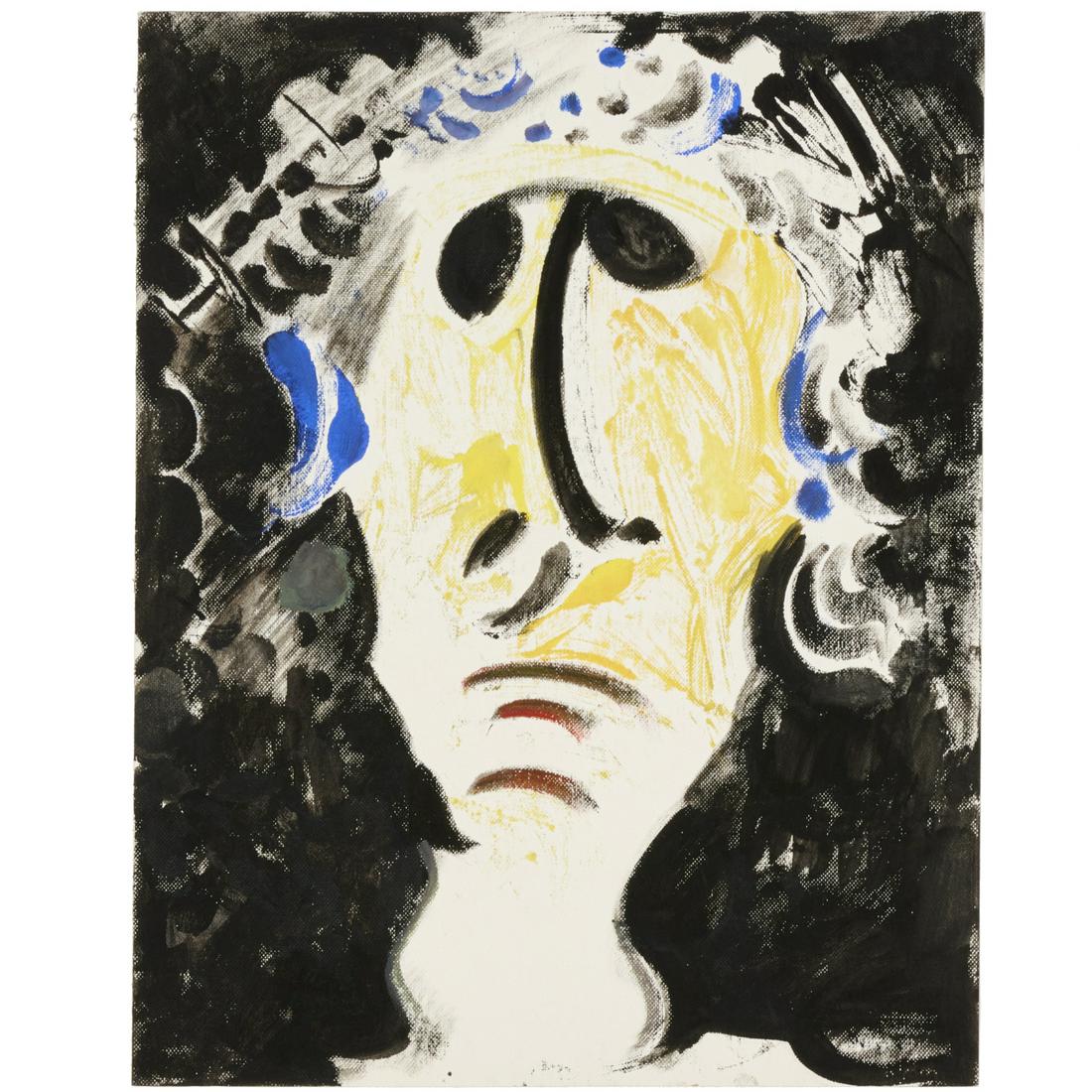 Vassilis Voglis, oil on paper, 1980 (1 of 8)