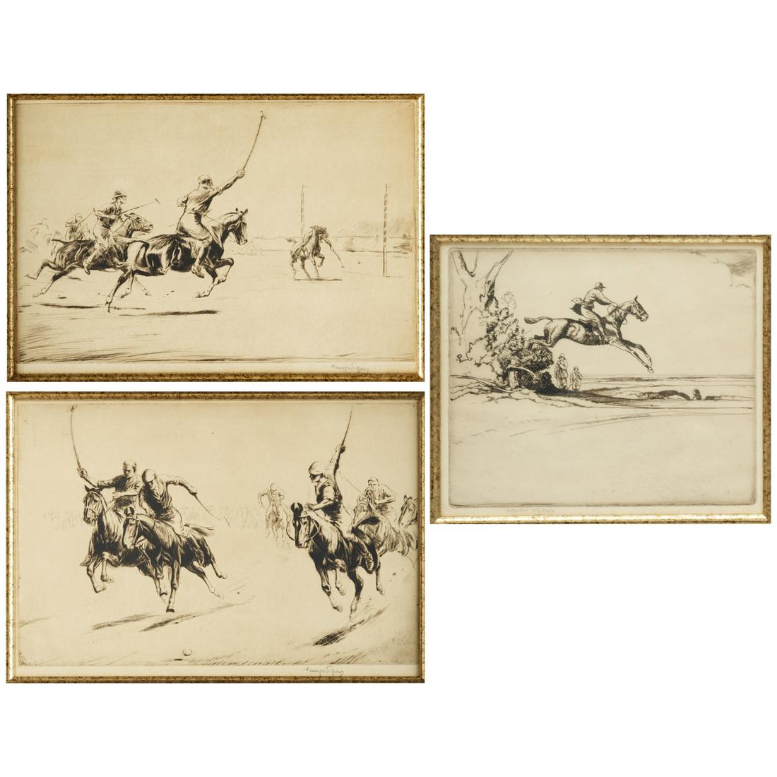 Soper & Whydale, (3) equestrian etchings (1 of 7)
