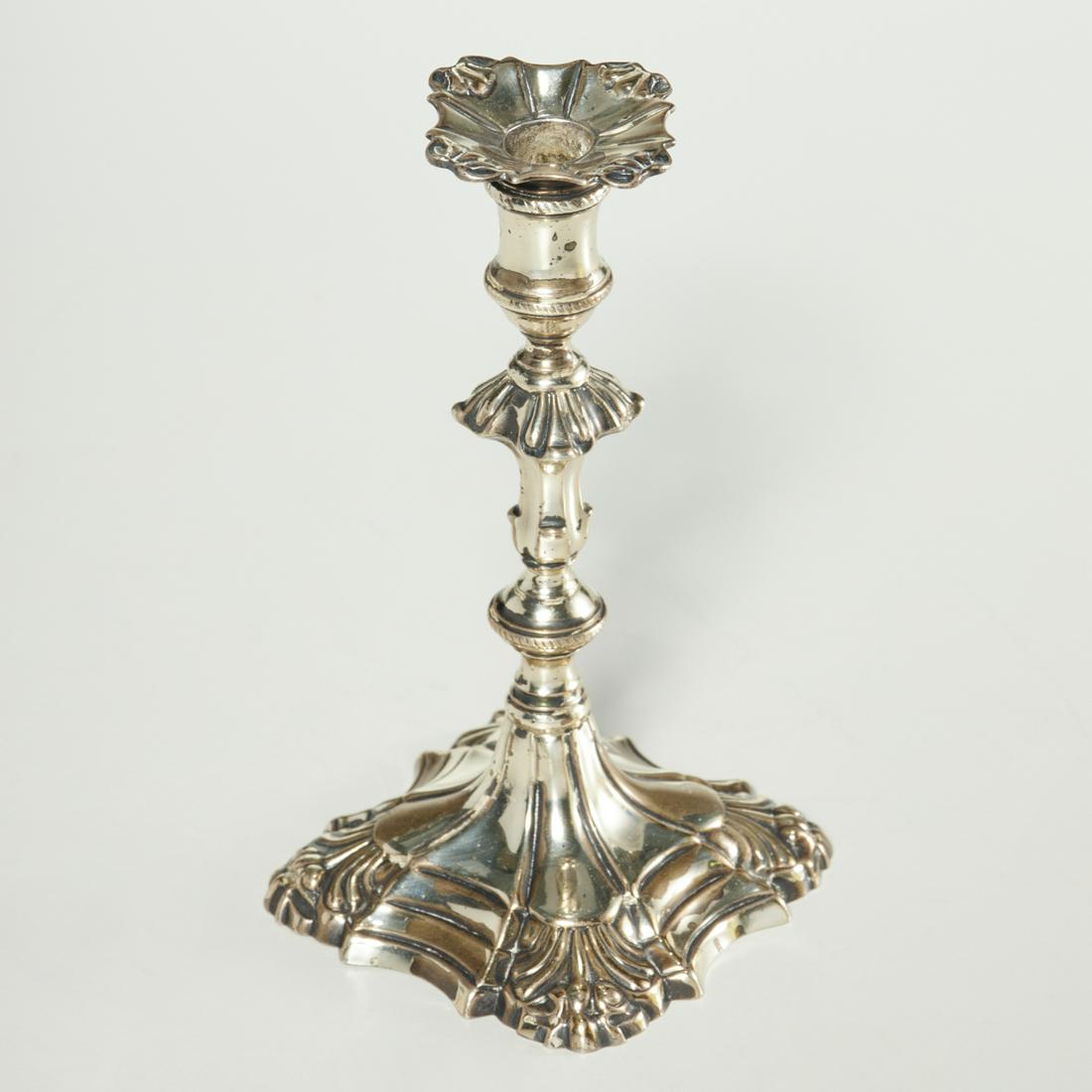 George III period sterling silver candlestick (1 of 5)