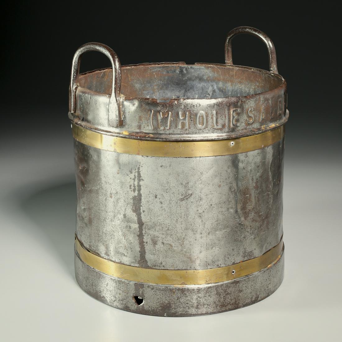 United Dairies, large antique measuring bucket (1 of 5)