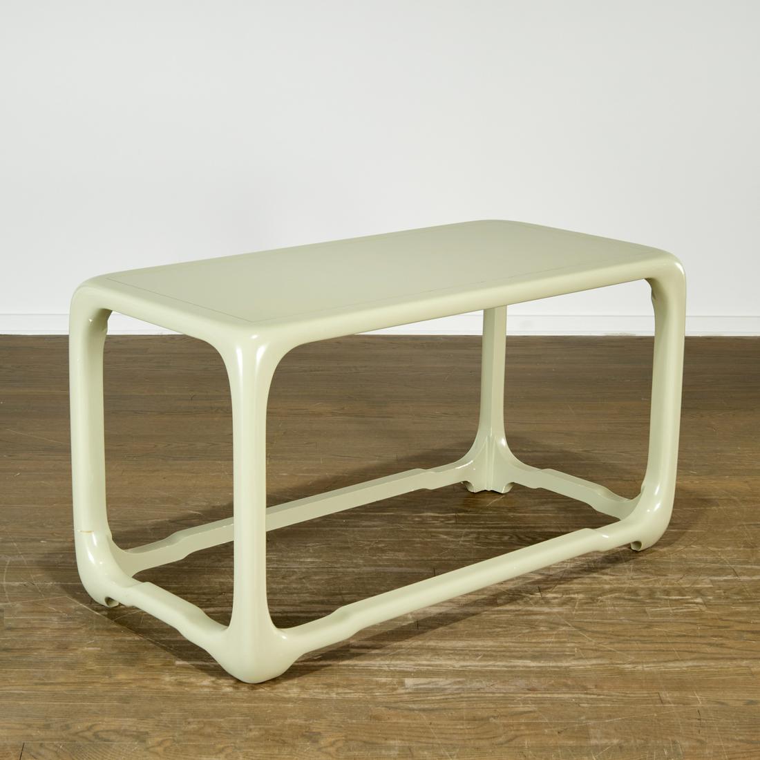 Karl Springer style "Chinese Cube" console table (1 of 6)
