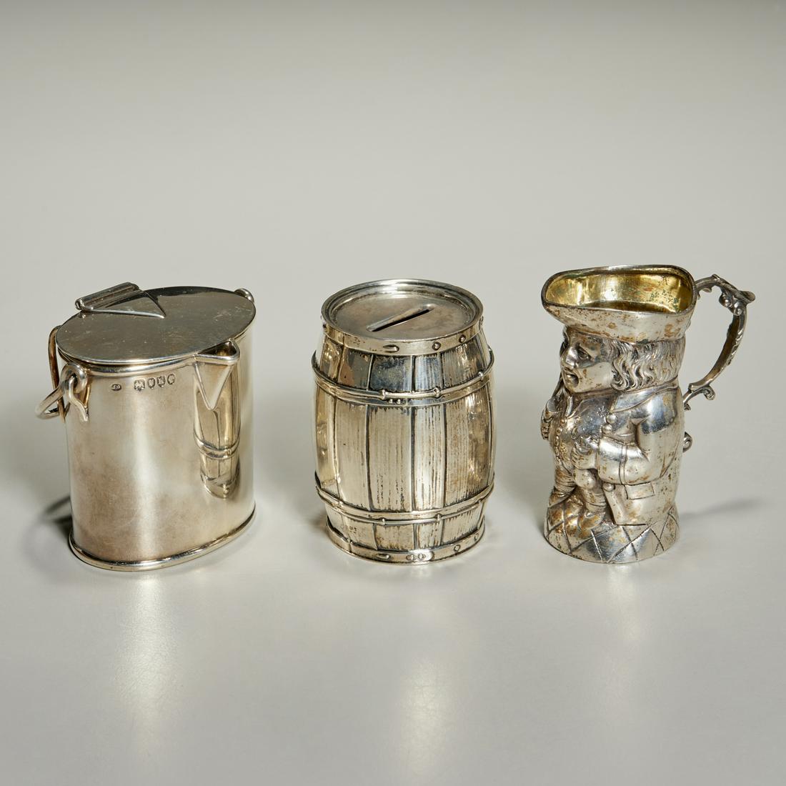 (3) Antique silver novelties (1 of 8)
