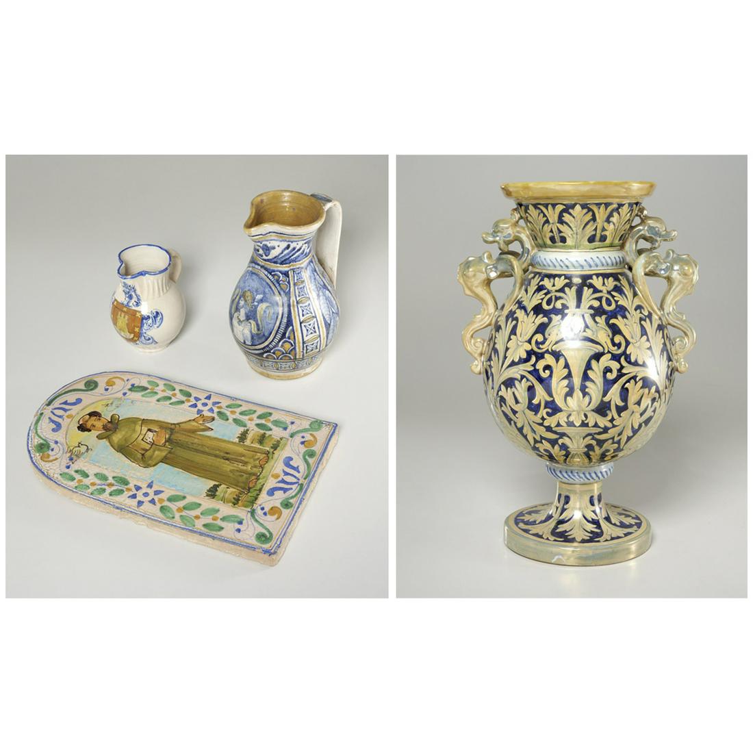 Group (4) pieces Italian majolica (1 of 14)