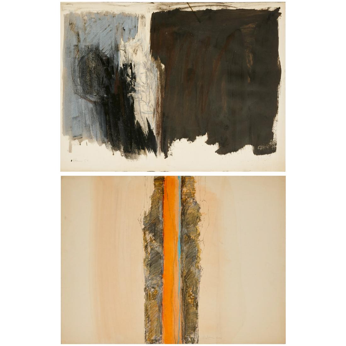 Richards Ruben, (2) abstract works on paper (1 of 10)