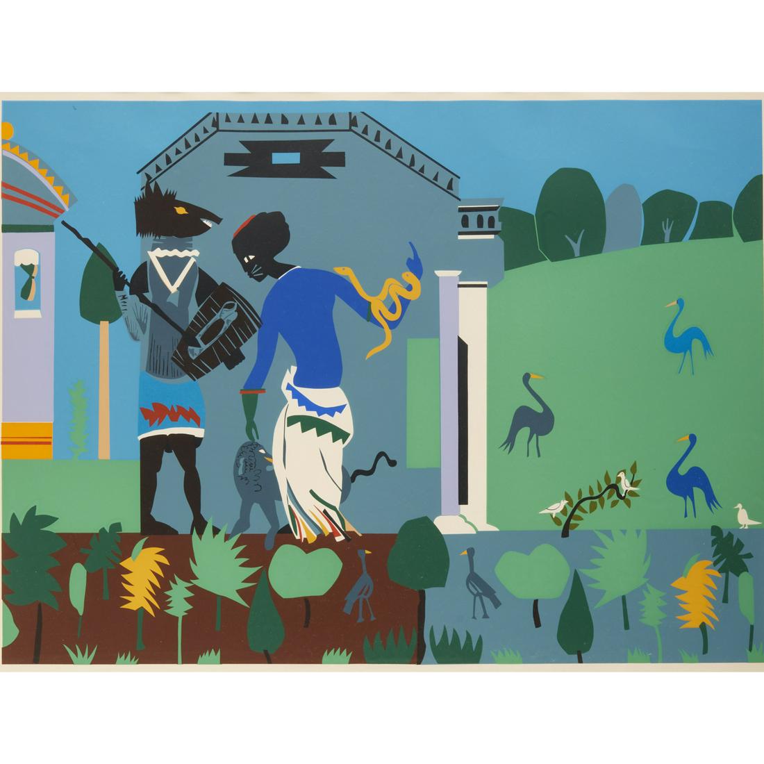 Romare Bearden, color screenprint, 1979 (1 of 7)