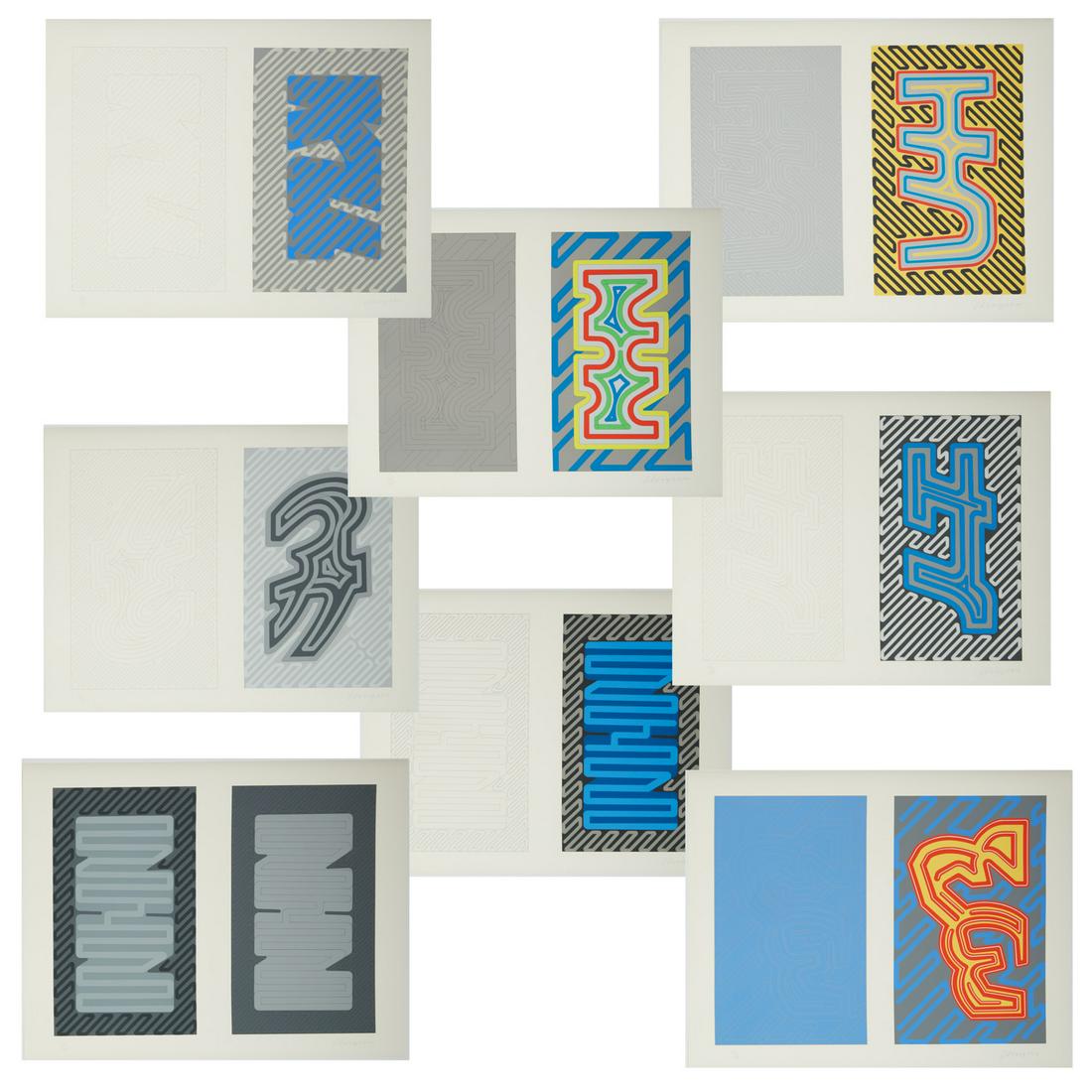 Chryssa, portfolio of (8) large serigraphs, 1980 (1 of 10)