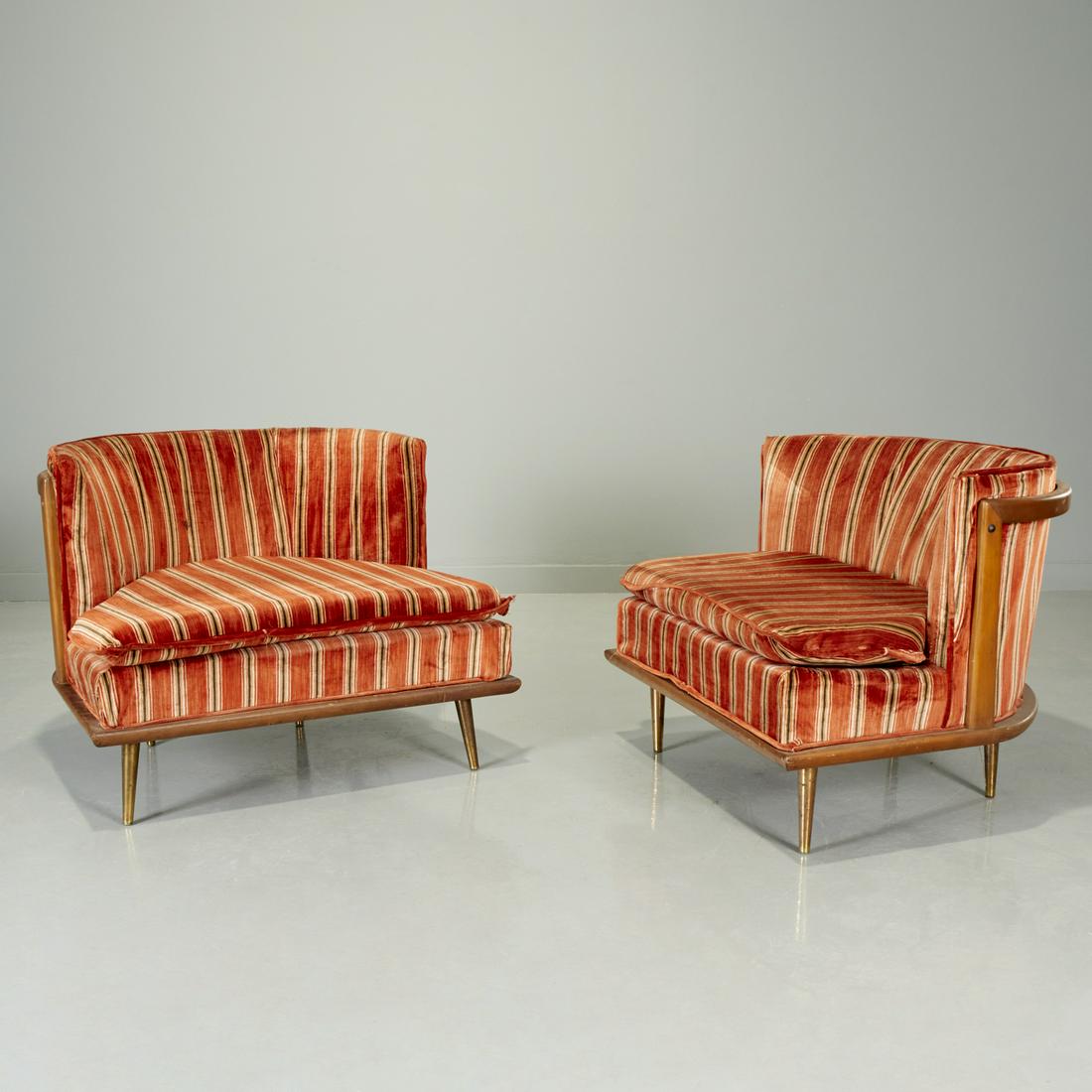 Tomlinson Furniture, pair slipper chairs (1 of 6)