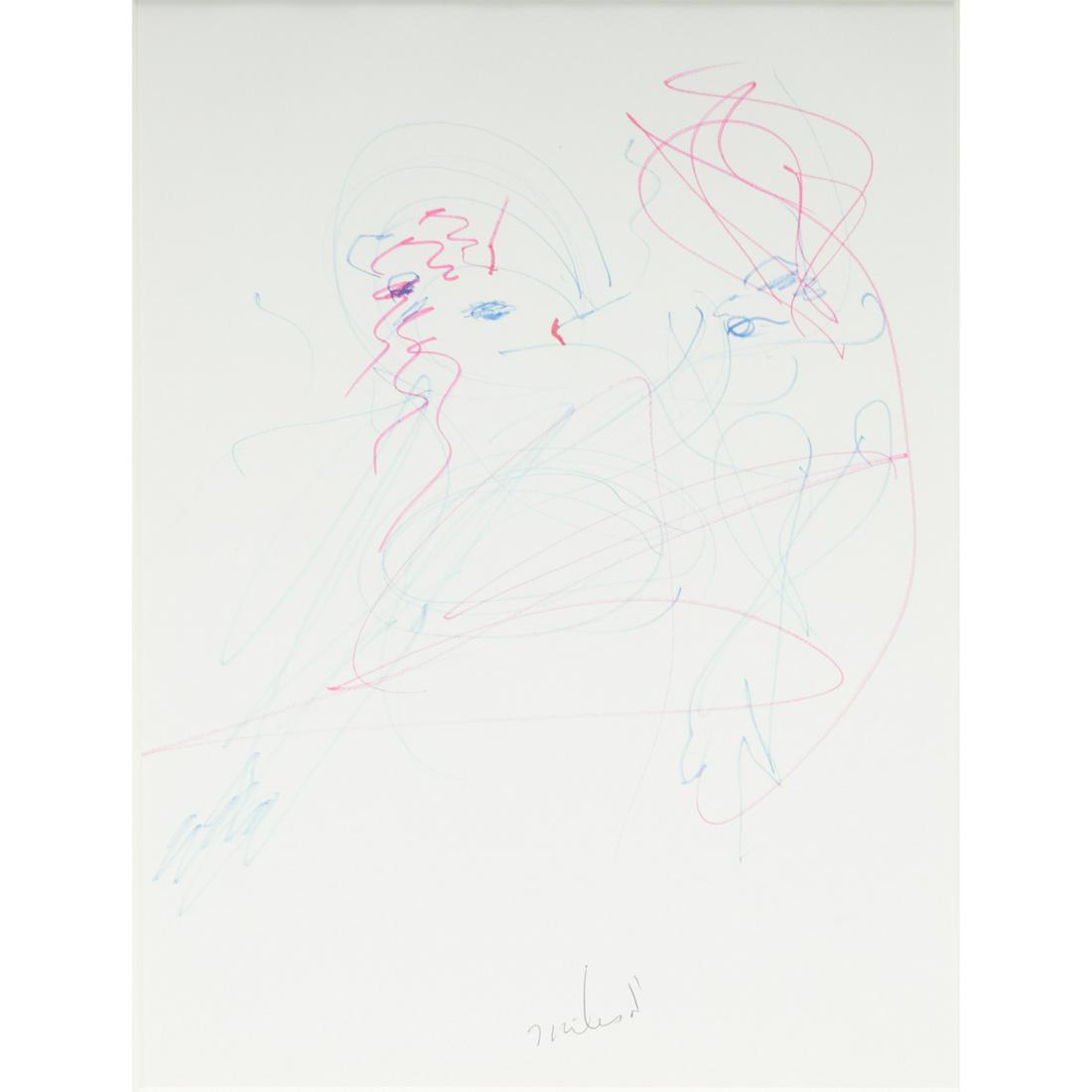 Miles Davis, ink drawing on paper (1 of 7)