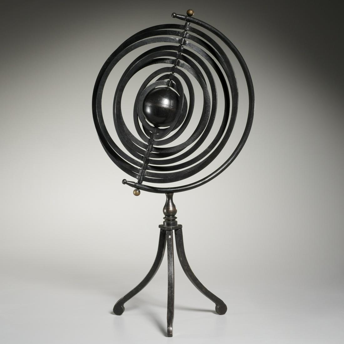 Antique bronze and iron Armillary sphere (1 of 7)
