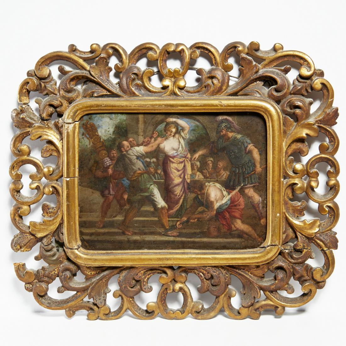 After Peter Paul Rubens, oil on tin, Achilles (1 of 8)