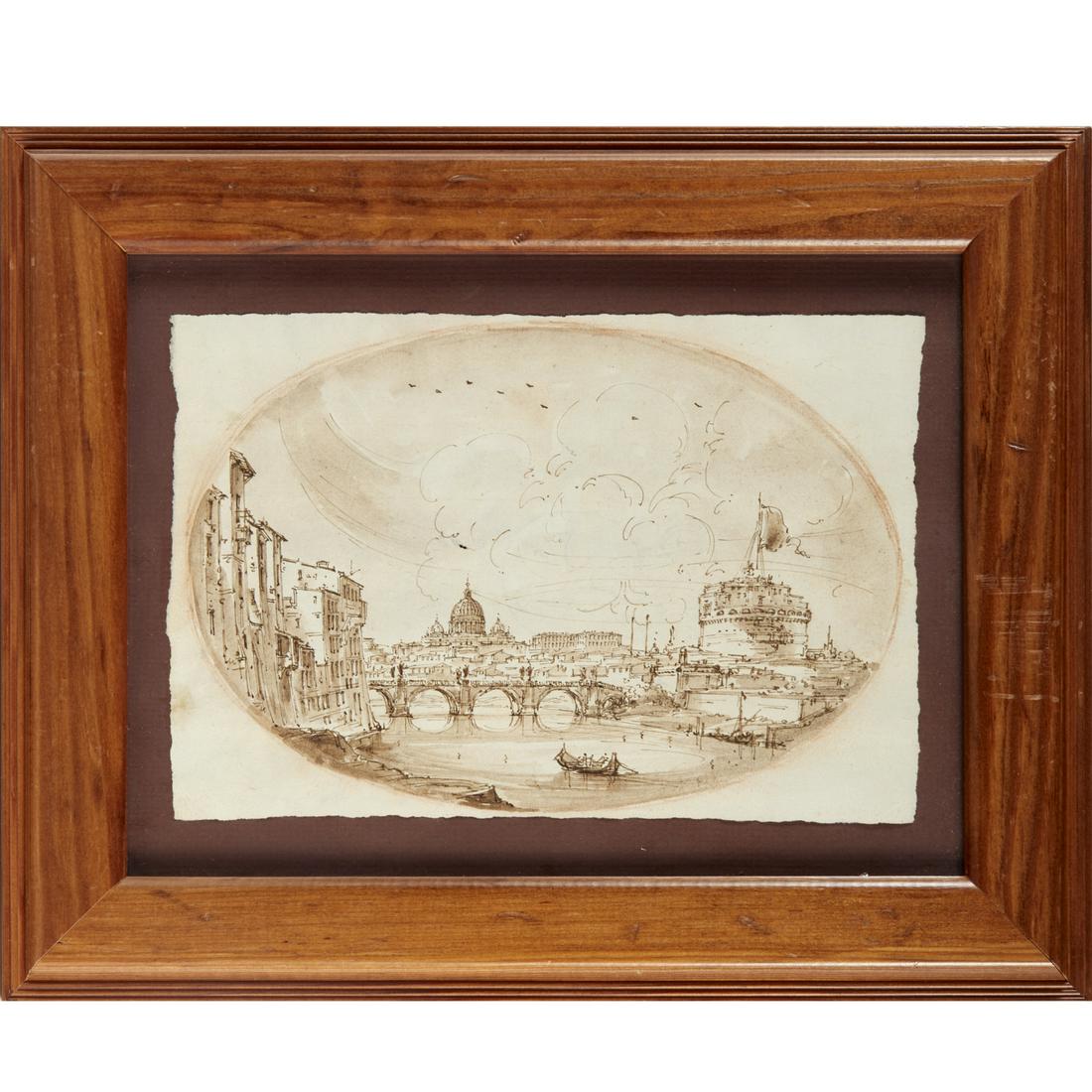 Italian School, ink on paper drawing (1 of 7)