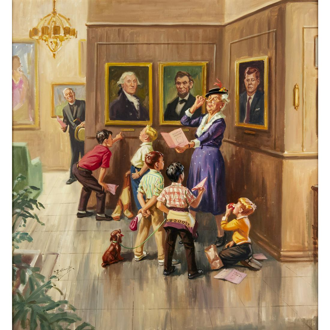 Hy Hintermeister, oil on canvas, illustration art (1 of 7)