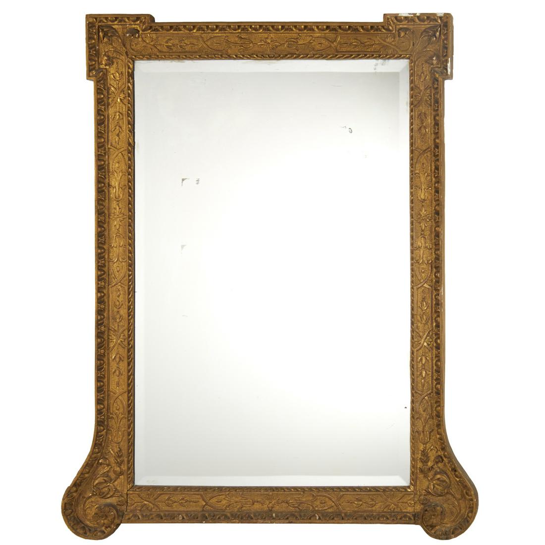Antique George II style giltwood mirror (1 of 6)