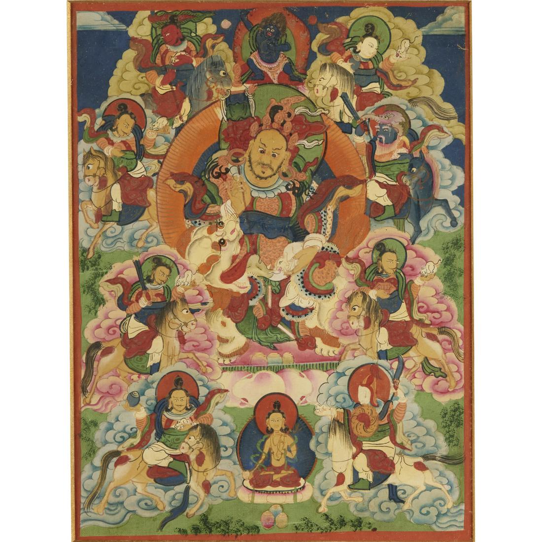 Tibetan thangka painting (1 of 6)