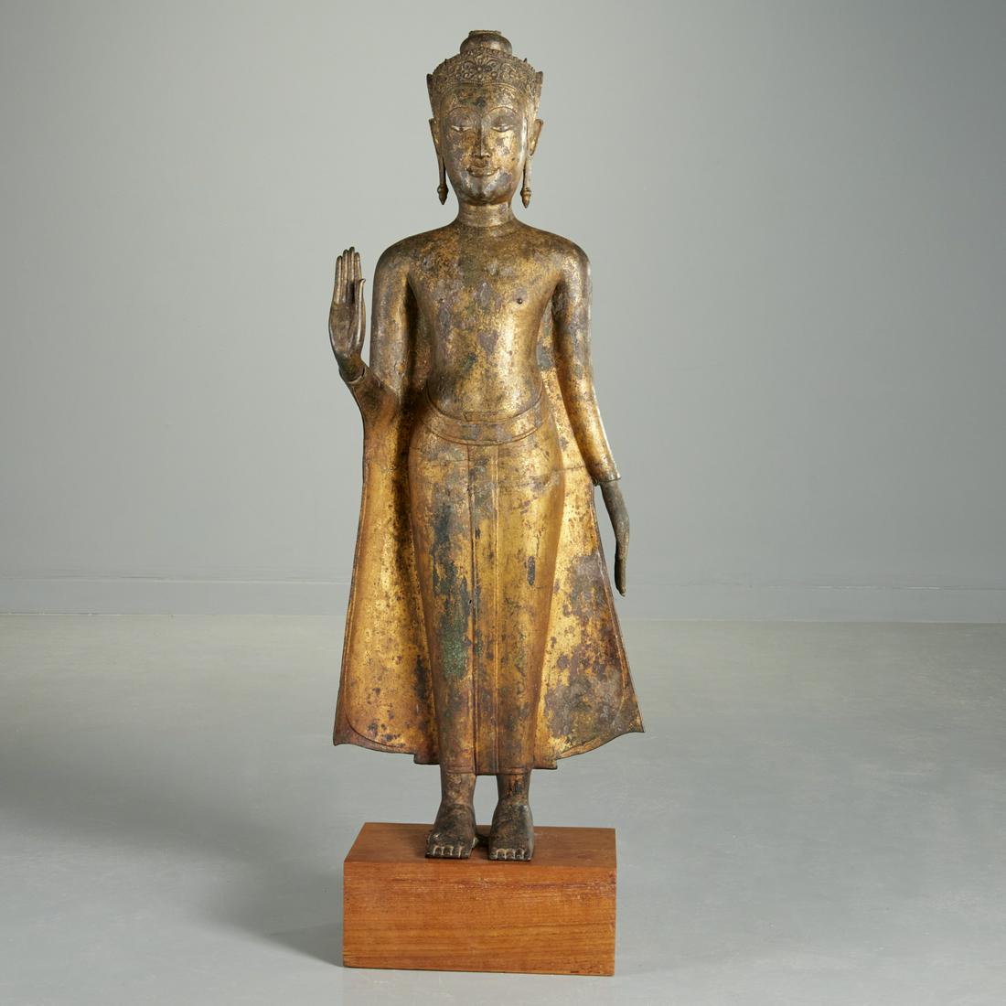 Large bronze standing Ayuthaya Buddha (1 of 8)