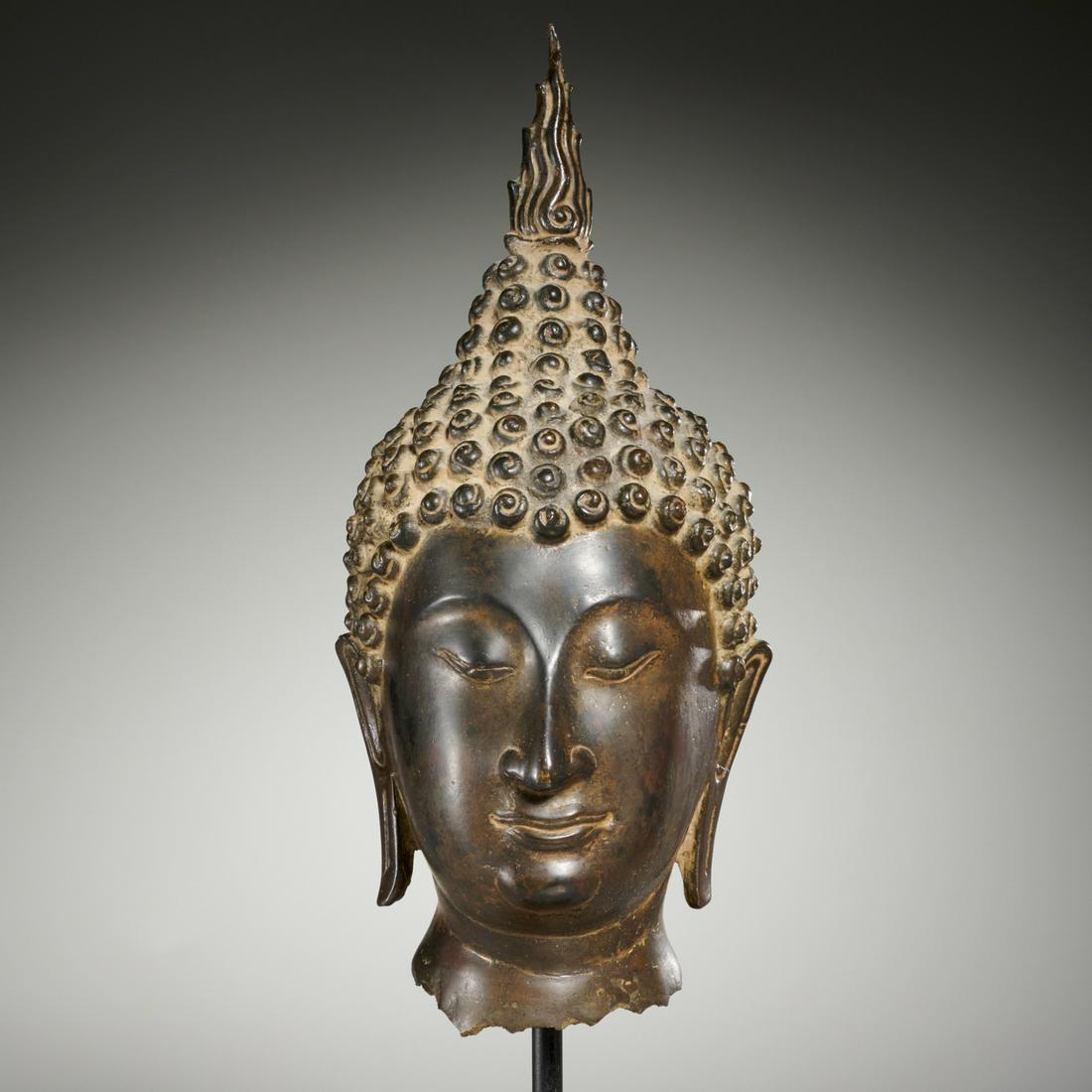 Bronze Sukhothai Buddha head (1 of 7)