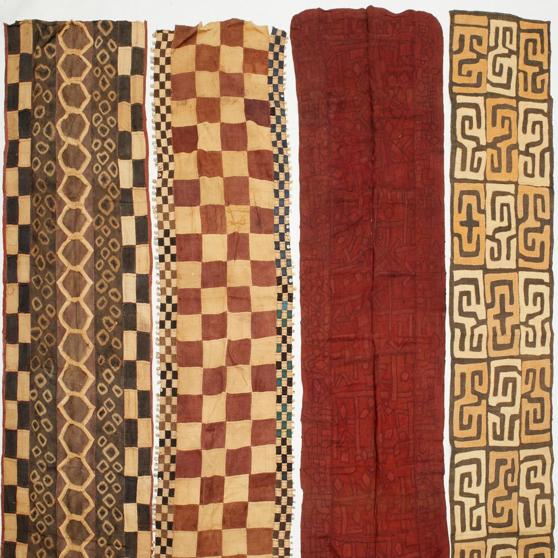 Kuba Peoples, (4) large textiles (1 of 7)