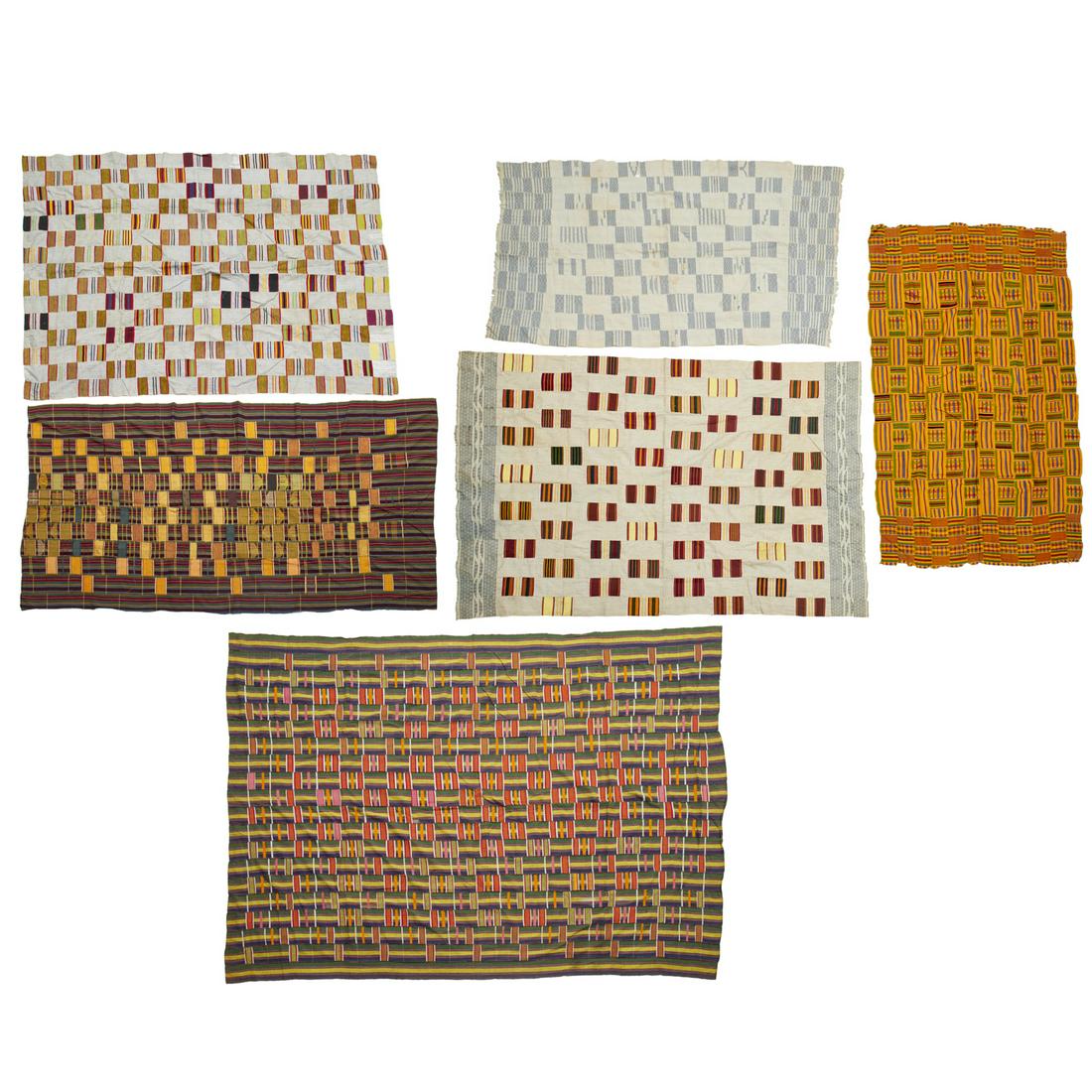 Ewe Peoples, (6) Kente cloths (1 of 8)