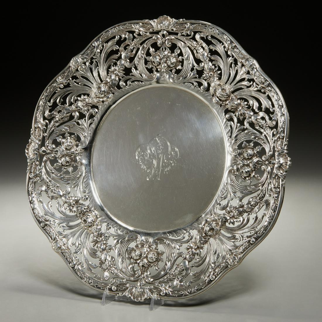 Black, Starr & Frost, American silver charger (1 of 6)