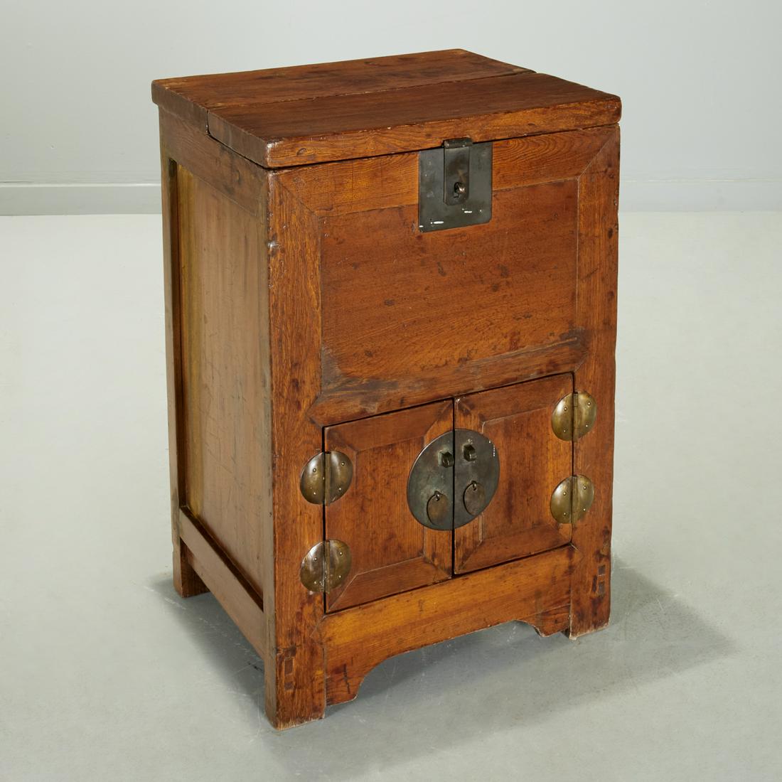 Chinese hardwood storage chest (1 of 10)