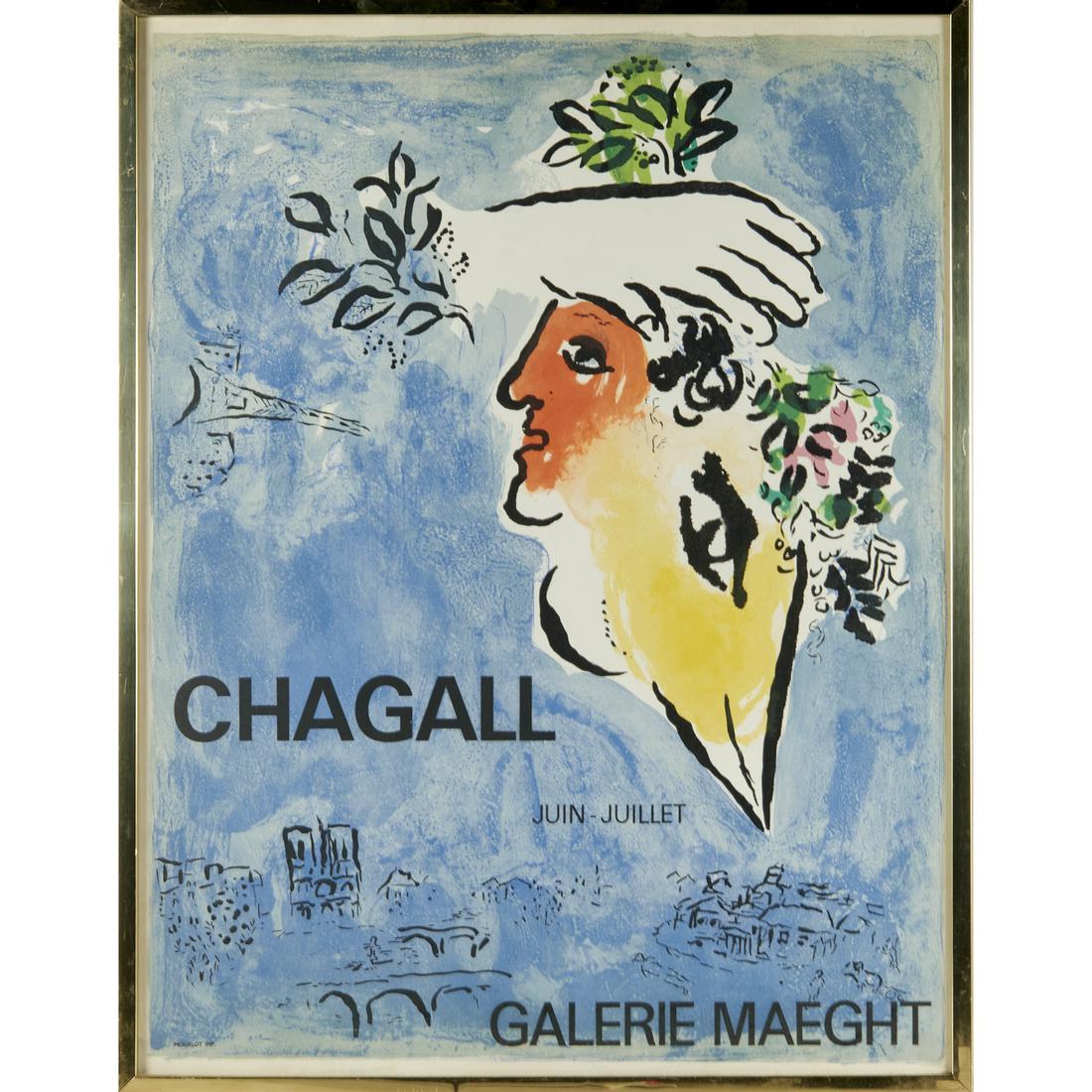 Marc Chagall, lithographic poster (1 of 5)