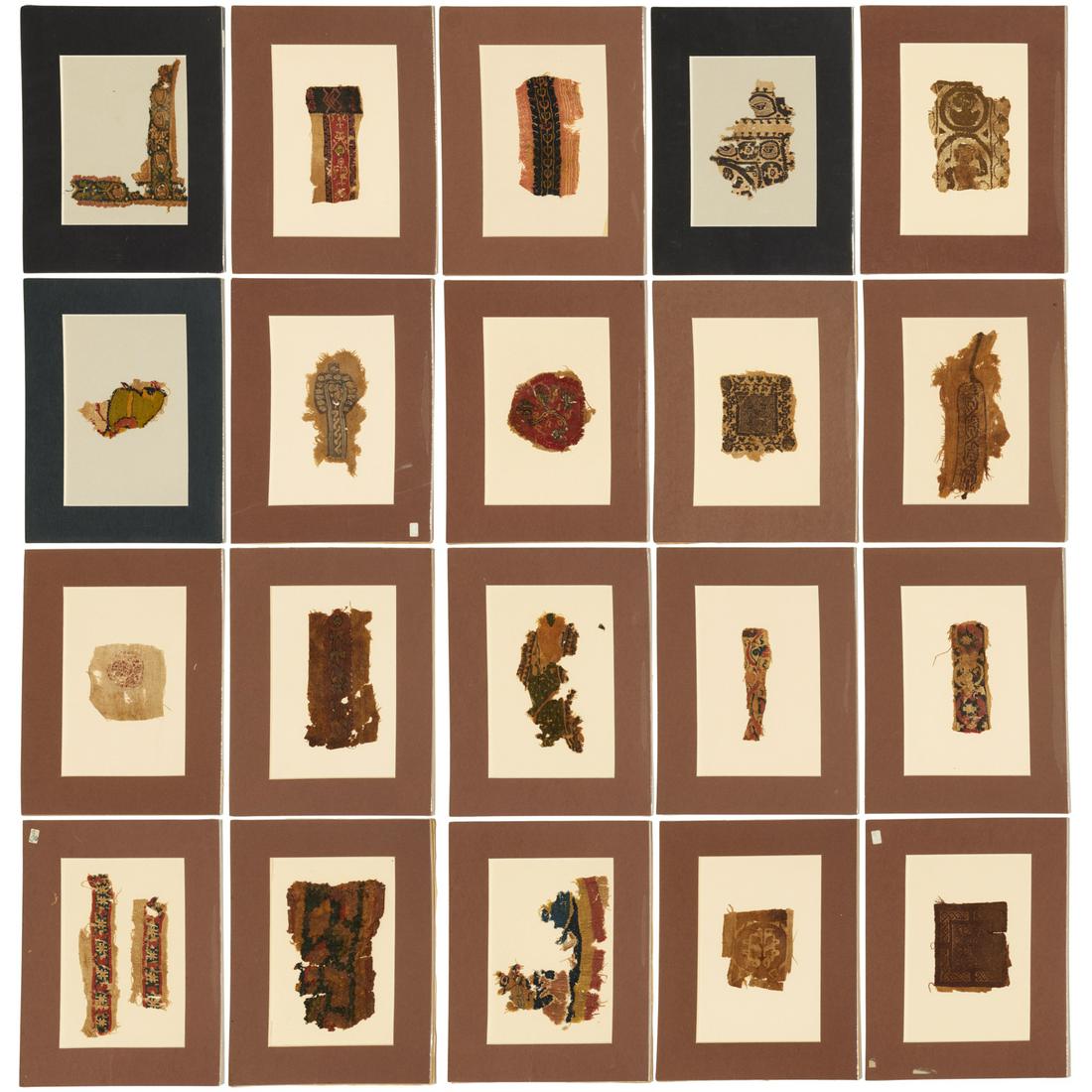 Group (20) small Coptic textile fragments (1 of 11)