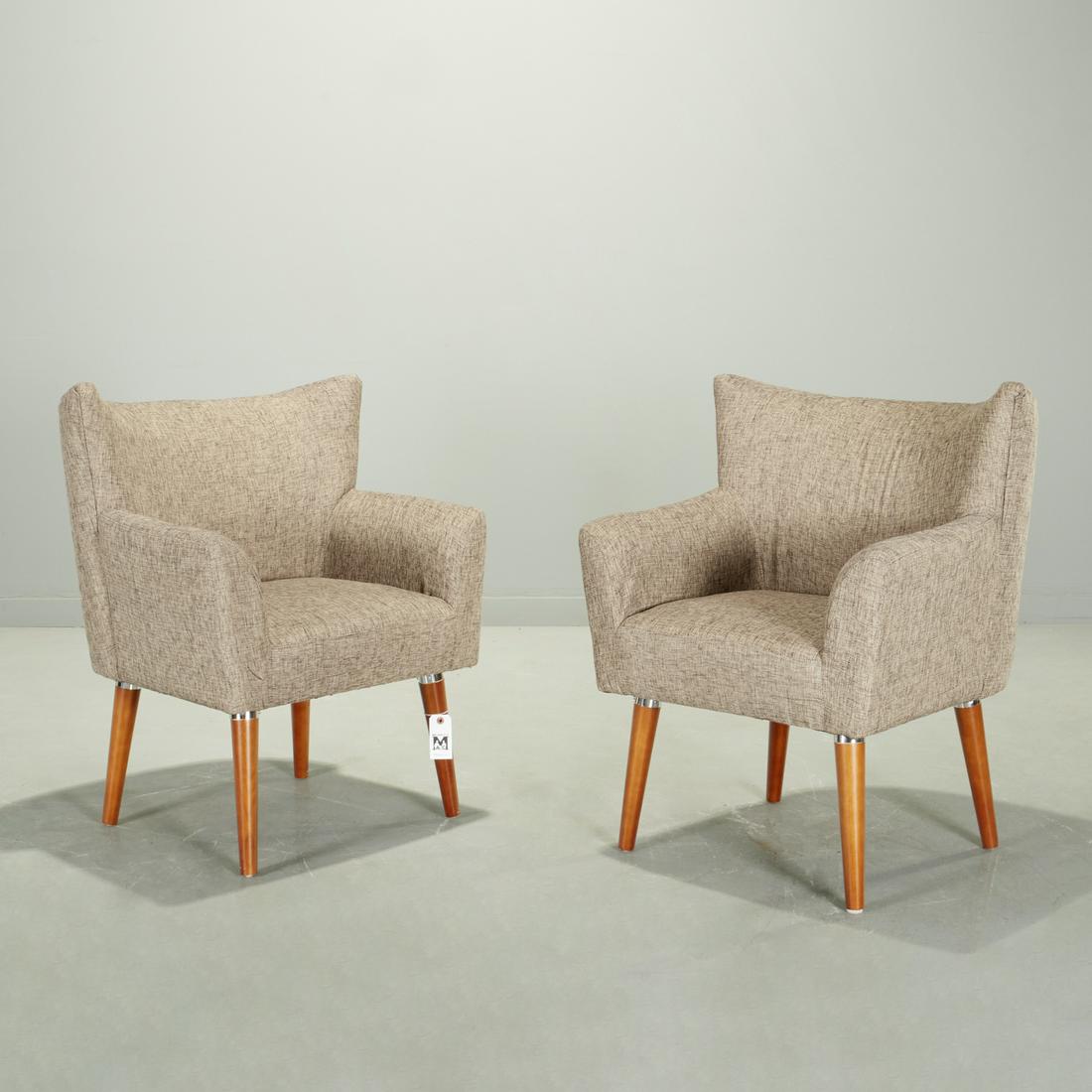 Pair Mid-Century Modern style armchairs (1 of 8)