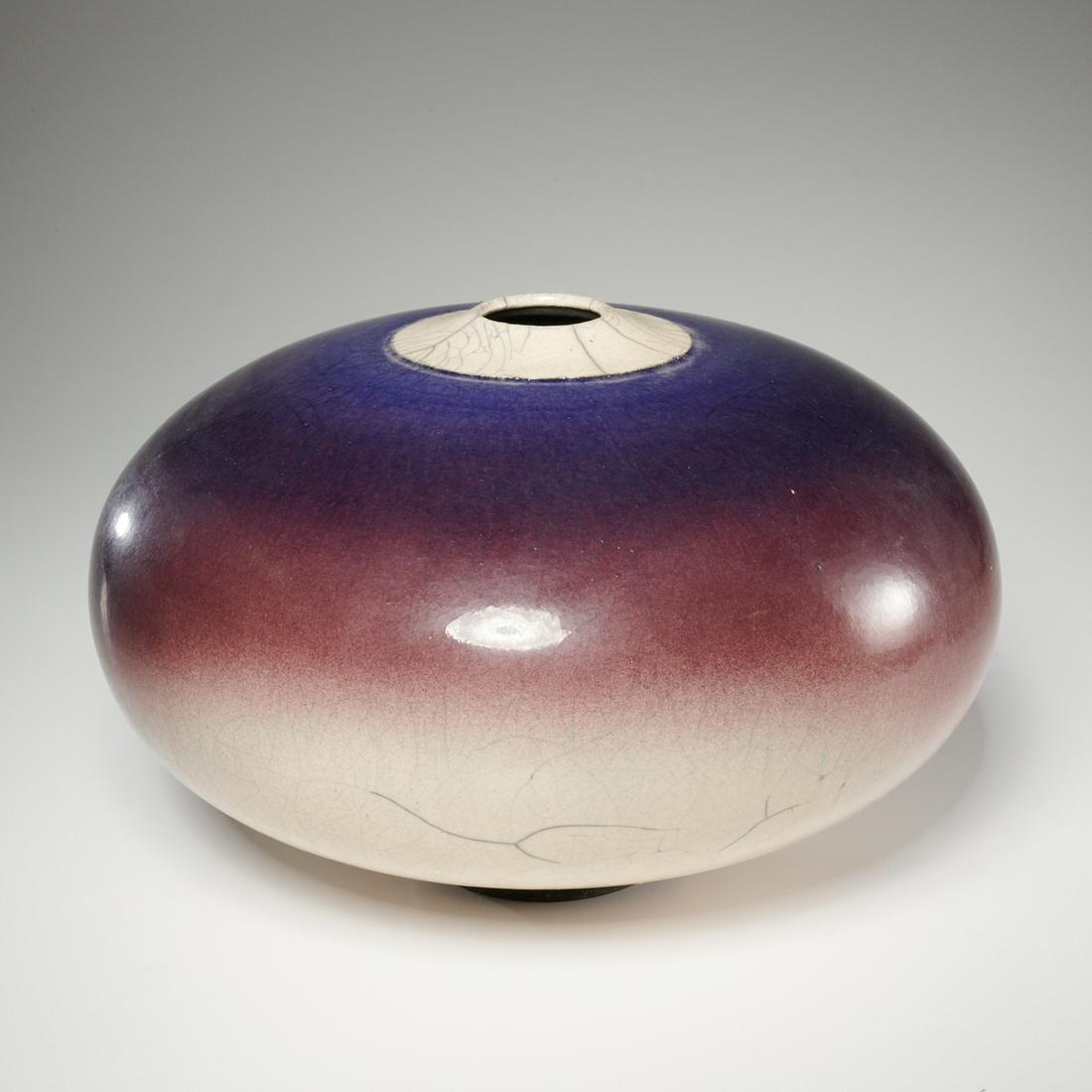 Bob Smith, large raku pottery vessel (1 of 5)