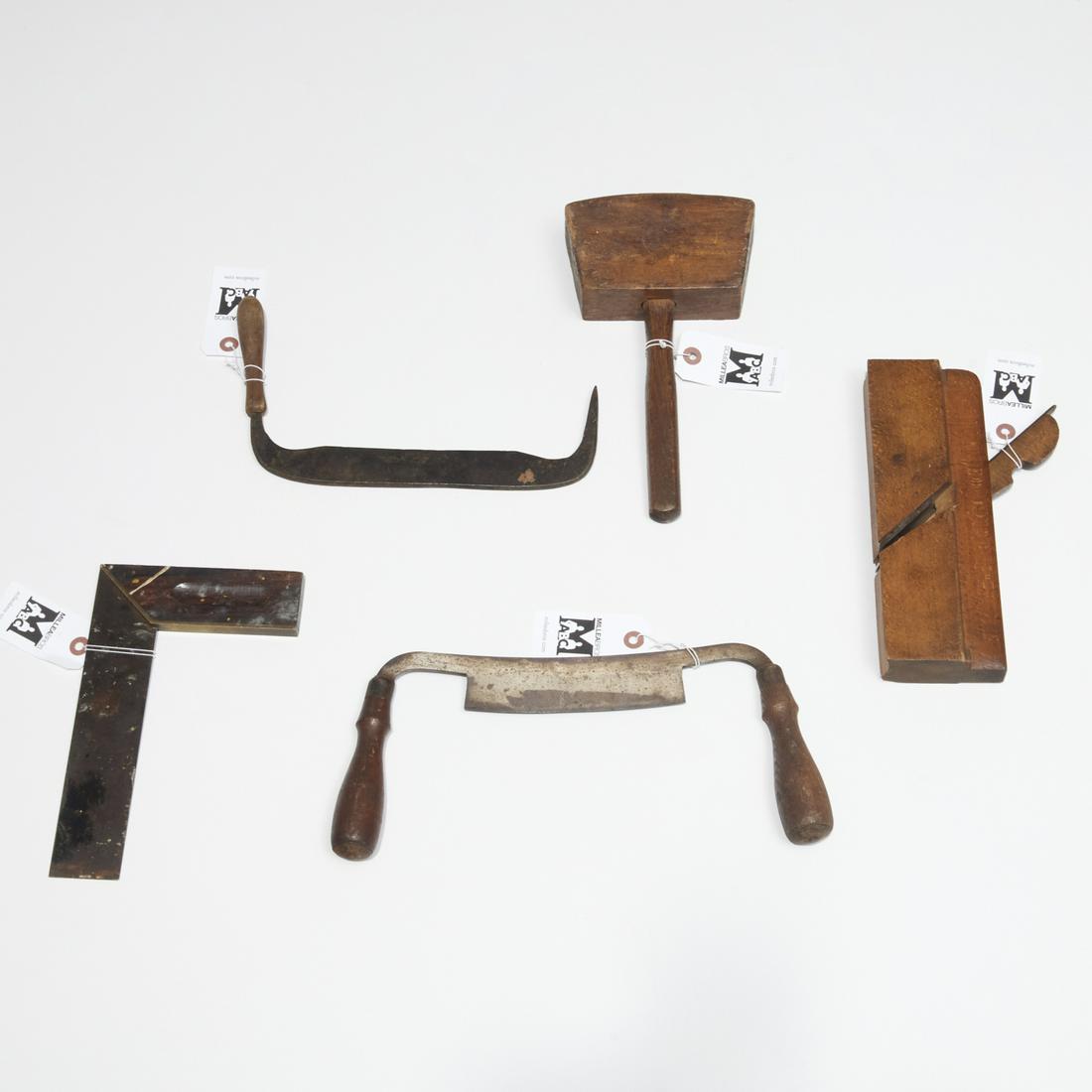Group (5) antique carpenter's tools (1 of 4)