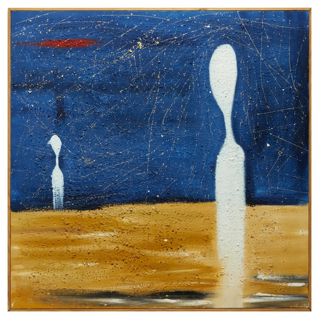 Contemporary School, large painting, signed 'PB' (1 of 6)