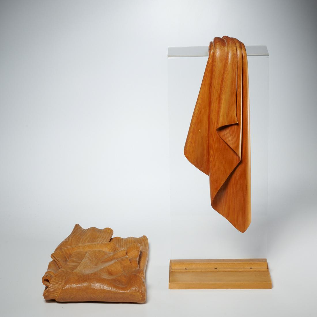 Signed T.D.W., (2) trompe l'oeil sculptures (1 of 7)