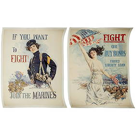 Howard Chandler Christy, (2) original WWI posters (1 of 9)