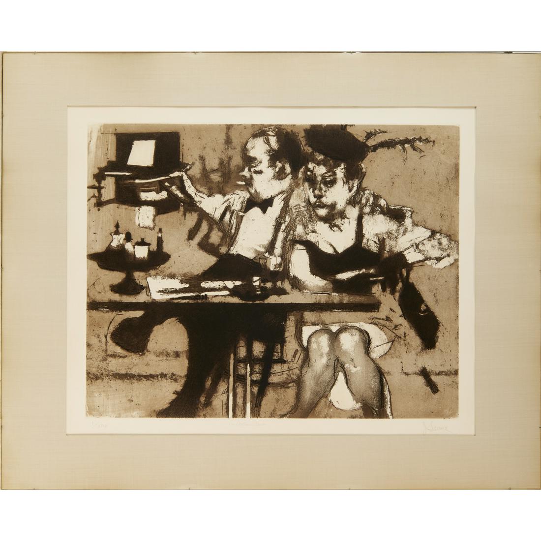 Jack Levine, aquatint etching, #1/100 (1 of 7)