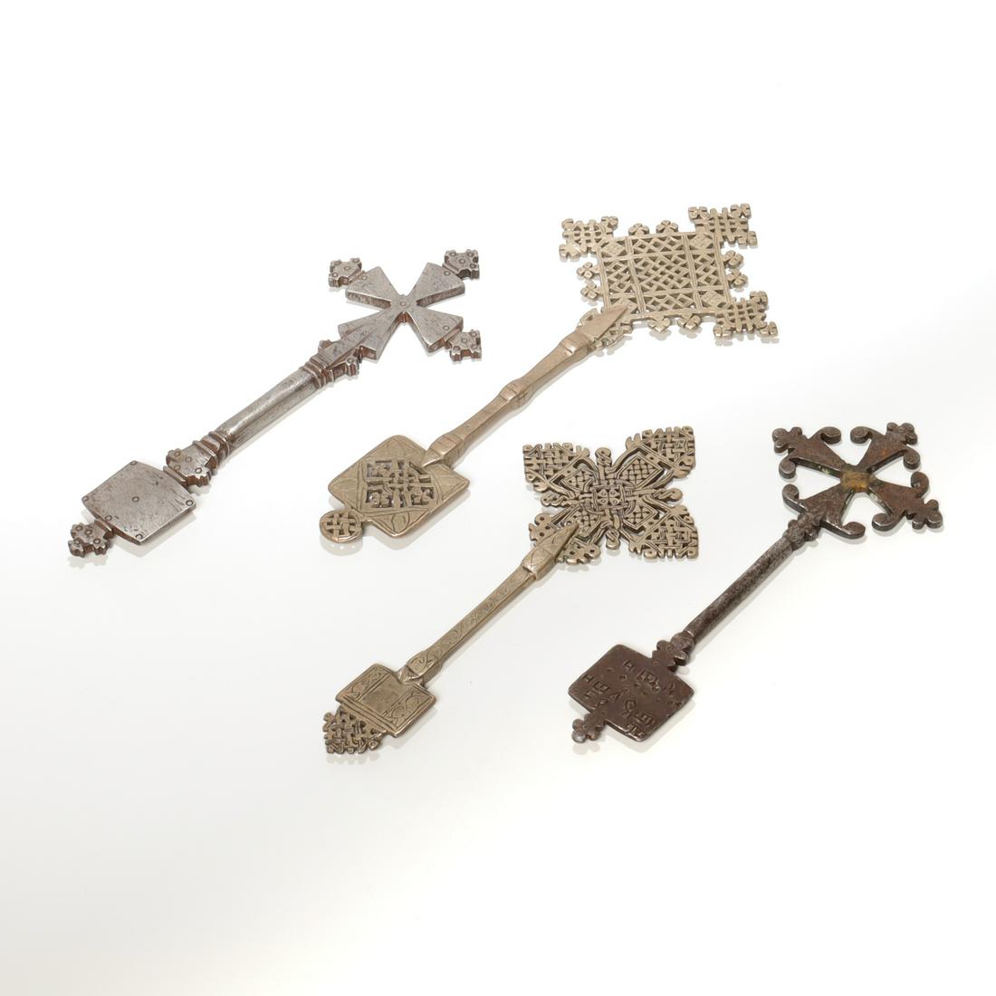 (4) antique Coptic blessing crosses (1 of 4)