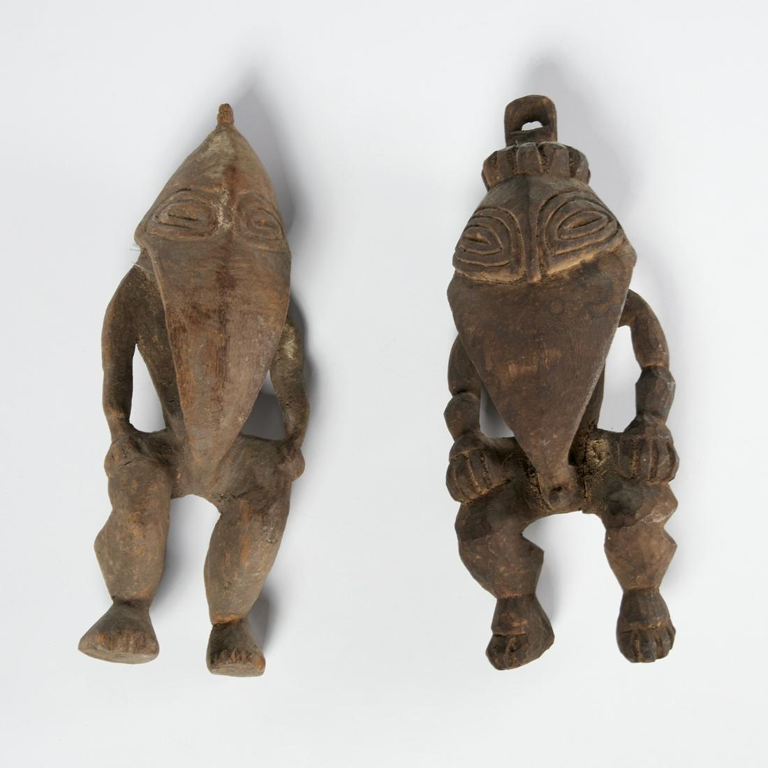 (2) Ramu River carved wood figures (1 of 4)